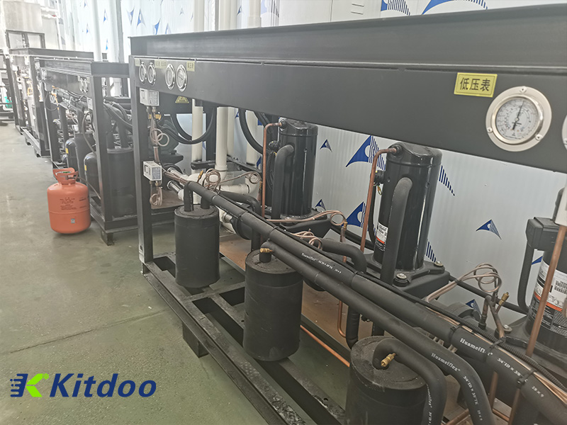 يتم استخدام معمل فرق المحتوى الحراري والتخزين البارد بدرجة حرارة منخفضة للغاية لشركة KITDOO Refrigeration Company